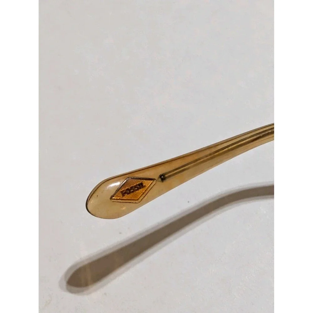 Fossil FOS 7095 Glasses Frames Translucent Champagne Nude Clear Crystal Eyewear